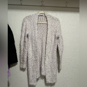 Long fuzzy cardigan